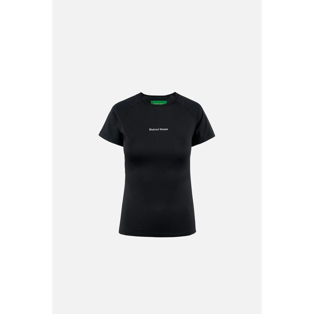 District Vision Lightweight Short Sleeve T-Shirt Womens XS Black Running Train